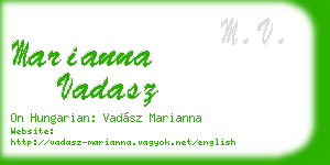 marianna vadasz business card