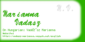 marianna vadasz business card